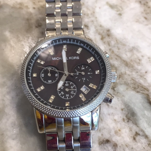 Michael Kors Jet Set Chronograph Black Dial Ladies Watch MK5021 - The Watches Men & CO #4