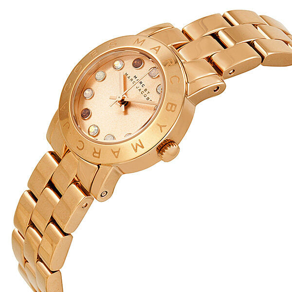Marc by Marc Jacobs Amy Dexter Rose Dial Rose Gold-tone Ladies Watch MBM3219 - The Watches Men & CO #2