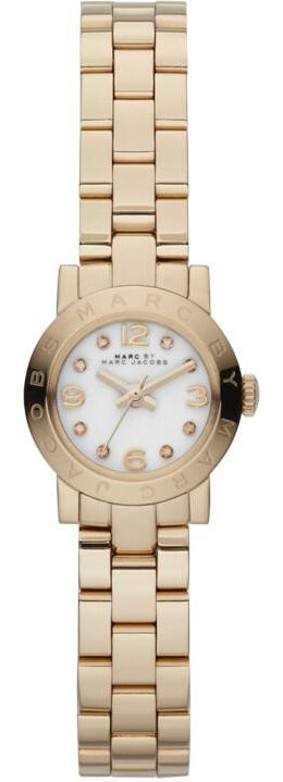 Marc By Marc Jacobs Amy Dinky White Dial Gold-tone Stainless Steel Ladies Watch MBM3226 - The Watches Men & CO