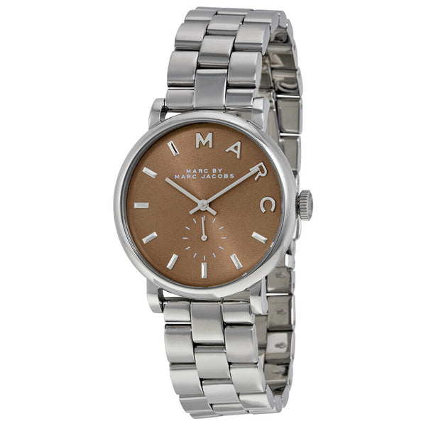 Marc by Marc Jacobs Baker Brown Dial Stainless Steel Ladies Watch MBM3329 - The Watches Men & CO