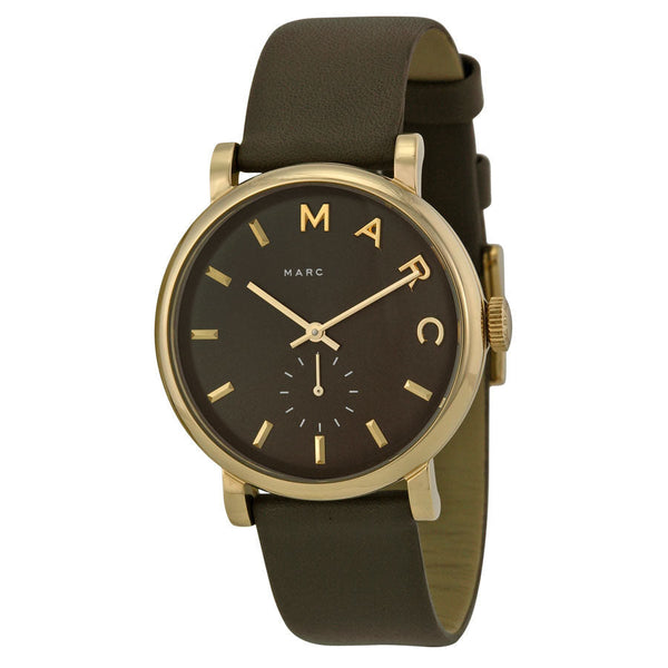 Marc by Marc Jacobs Baker Olive Dial Olive Leather Ladies Watch MBM1328 - The Watches Men & CO