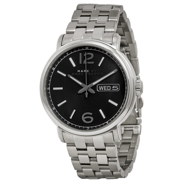 Marc By Marc Jacobs Fergus Black Dial Stainless Steel Men's Watch MBM5075 - The Watches Men & CO