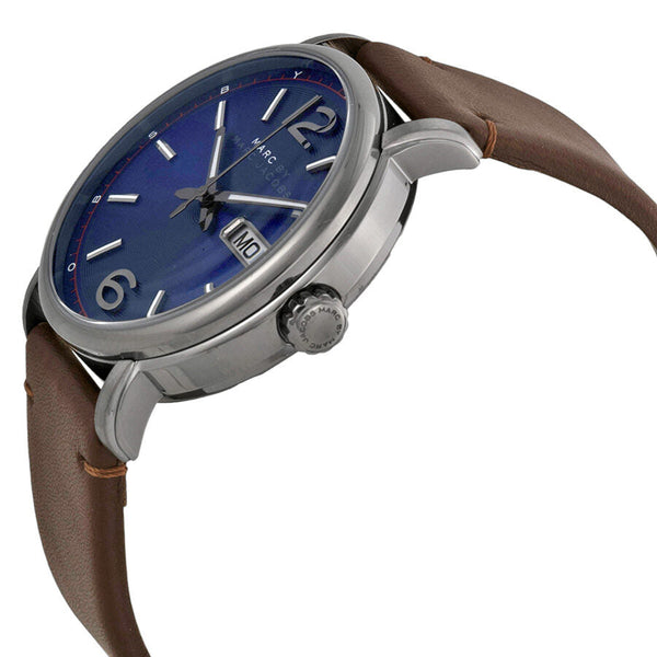 Marc by Marc Jacobs Fergus Blue Dial Brown Leather Men's Watch MBM5078 - The Watches Men & CO #2