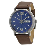 Marc by Marc Jacobs Fergus Blue Dial Brown Leather Men's Watch MBM5078 - The Watches Men & CO