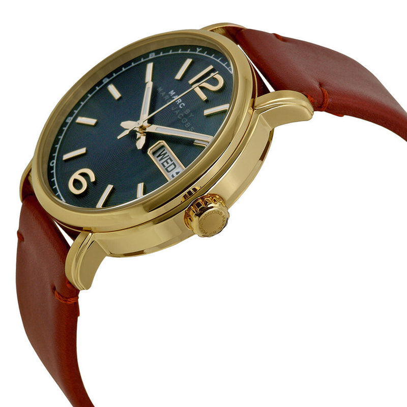 Marc by Marc Jacobs Fergus Green Dial Brown Leather Men's Watch MBM5077 - The Watches Men & CO #2