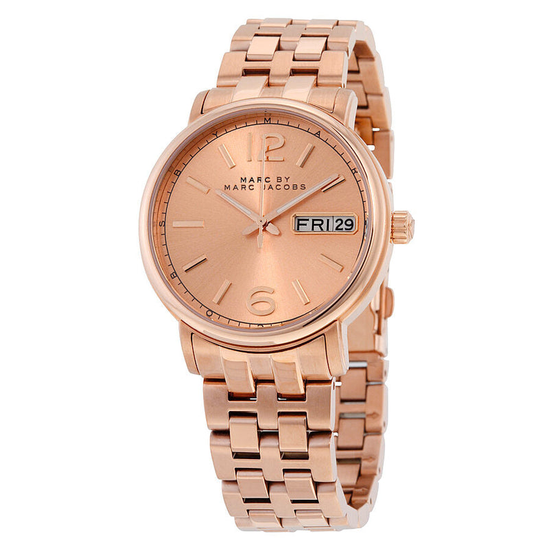 Marc By Marc Jacobs Fergus Rose Gold Dial Rose Gold-tone Ladies Watch MBM3439 - The Watches Men & CO
