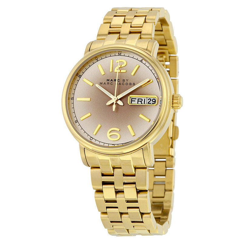 Marc By Marc Jacobs Ferus Gunmetal Gray Dial Gold-tone Stainless Steel Ladies Watch MBM3429 - The Watches Men & CO