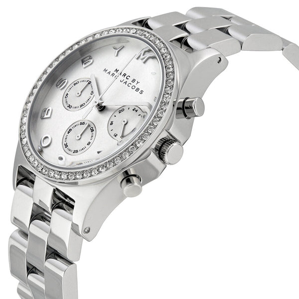 Marc by Marc Jacobs Henry Chronograph Silver Dial Stainless Steel Ladies Watch MBM3104 - The Watches Men & CO #2