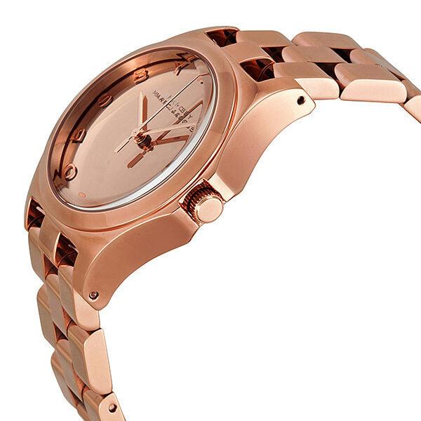 Marc by Marc Jacobs Henry Glossy Rose Gold-tone Ladies Watch MBM3212 - The Watches Men & CO #2