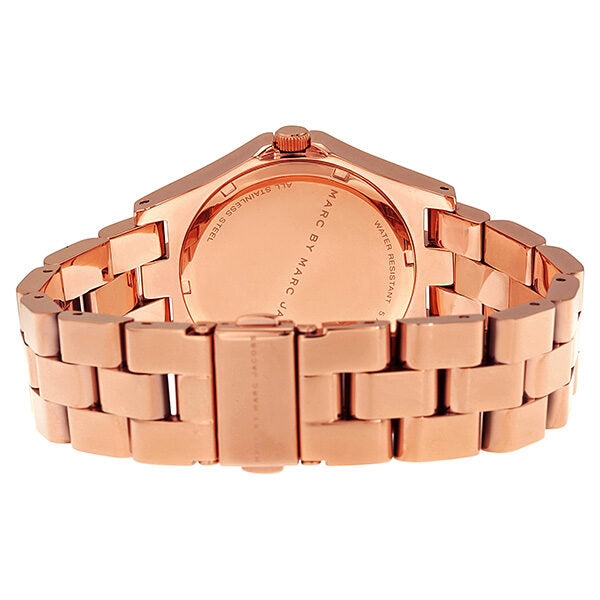 Marc by Marc Jacobs Henry Glossy Rose Gold-tone Ladies Watch MBM3212 - The Watches Men & CO #3
