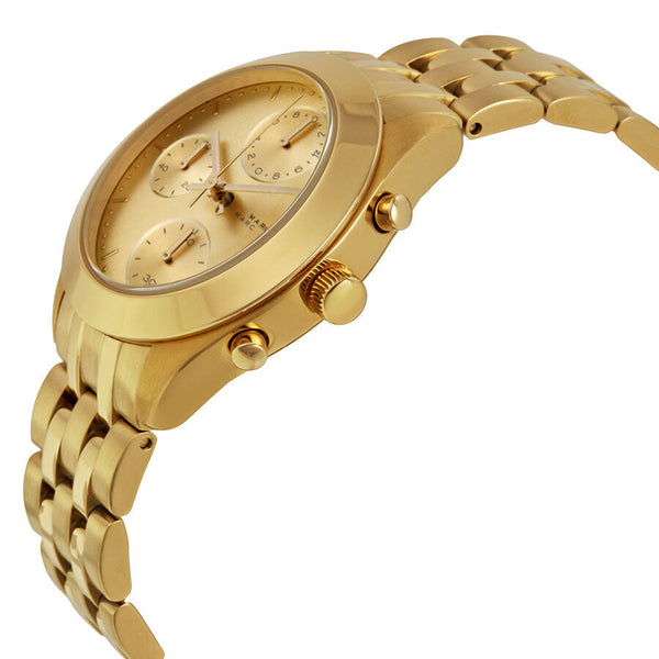 Marc by Marc Jacobs Peeker Chronograph Champagne Dial Gold-tone Ladies Watch MBM3393 - The Watches Men & CO #2