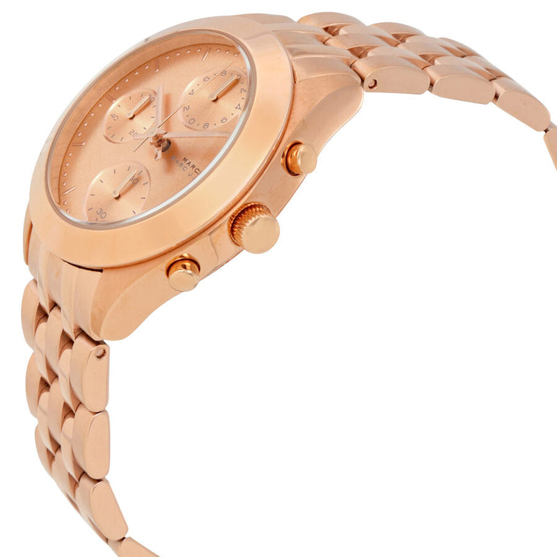 Marc by Marc Jacobs Peeker Chronograph Rose Dial Rose Gold-tone Ladies Watch - The Watches Men & CO #2