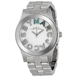 Marc by Marc Jacobs Rivera White Dial Stainless Steel Unisex Watch MBM3136 - The Watches Men & CO