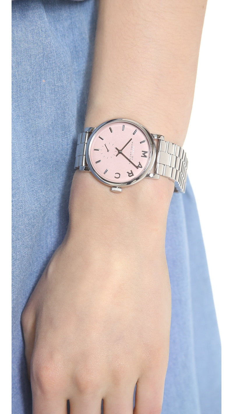 Marc By Marc Jacobs Baker Pink Women's Steel Wrist Watch MBM3280 - The Watches Men & CO #4