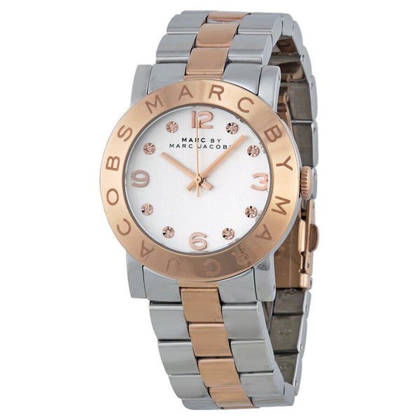 Marc by Marc Jacobs Silver Dial Two-tone Ladies Watch MBM3194 - The Watches Men & CO