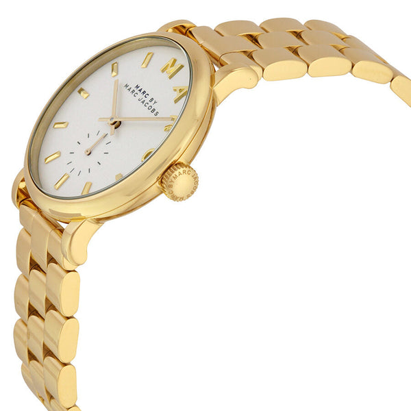 Marc by Marc Jacobs White Dial Gold-tone Ladies Watch #MBM3243 - The Watches Men & CO #2