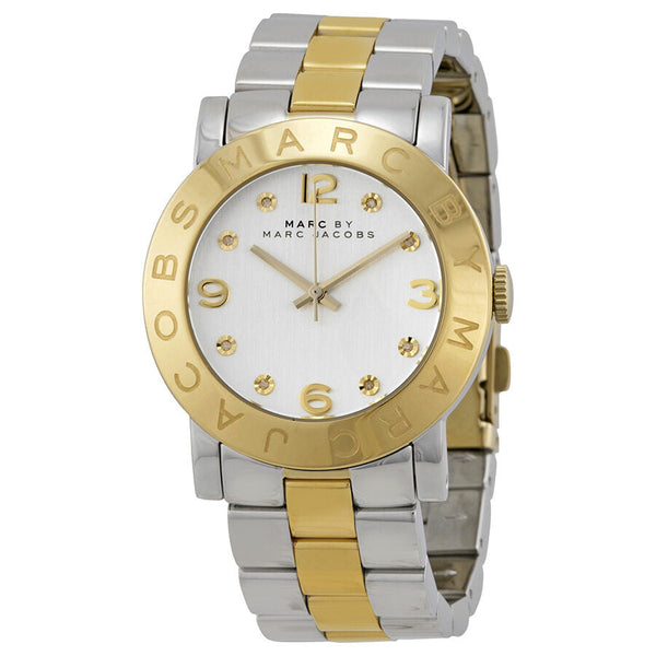 Marc Jacobs Amy Silver Dial Two-Tone Ladies Watch #MBM3139 - The Watches Men & CO