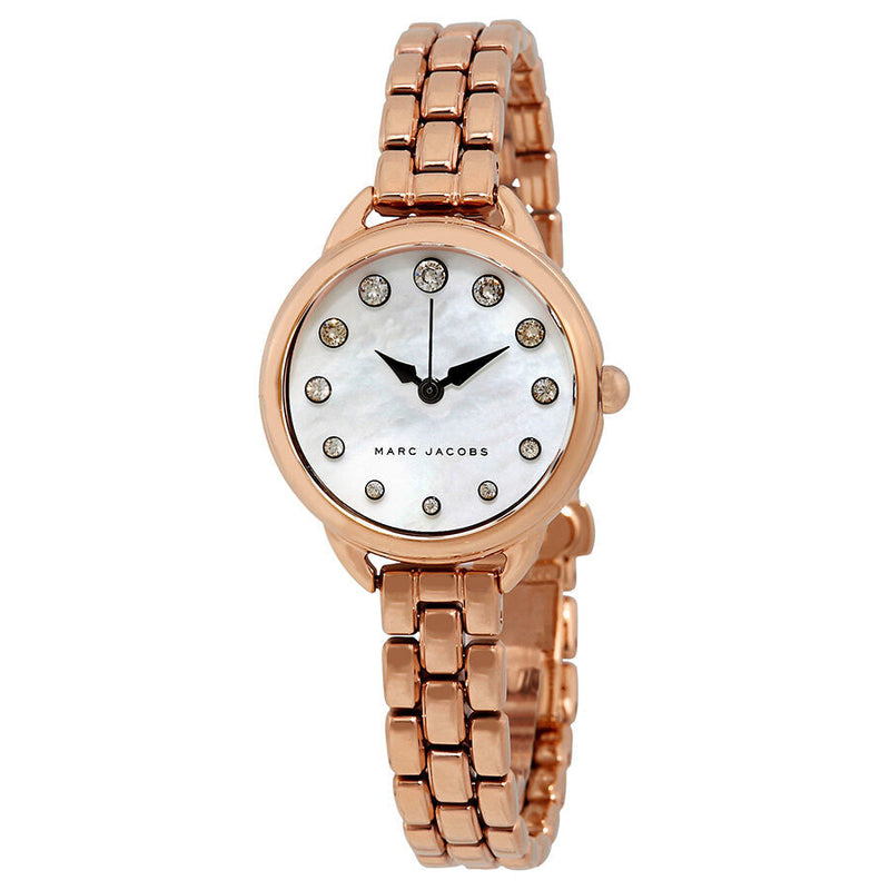 Marc Jacobs Betty Mother Of Pearl Dial Ladies Rose Gold Watch MJ3511 - The Watches Men & CO