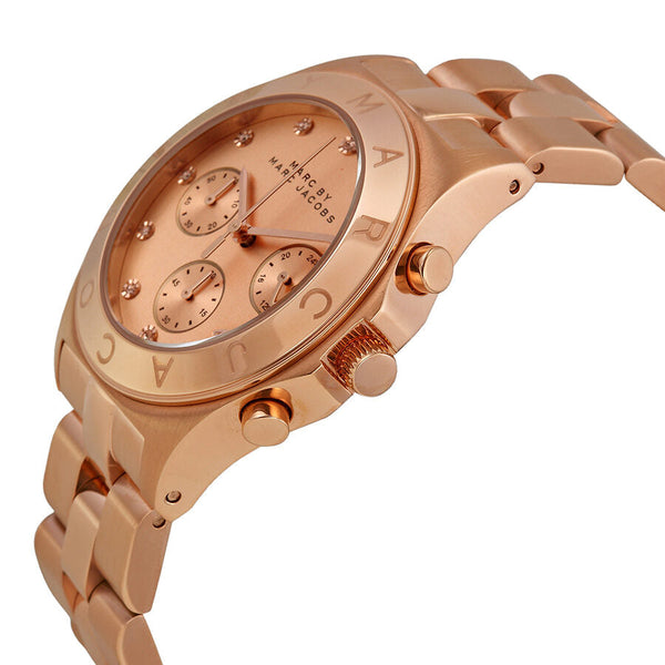 Marc by Marc Jacobs Blade Chronograph Rose Dial Ladies Watch MBM3102 - The Watches Men & CO #2