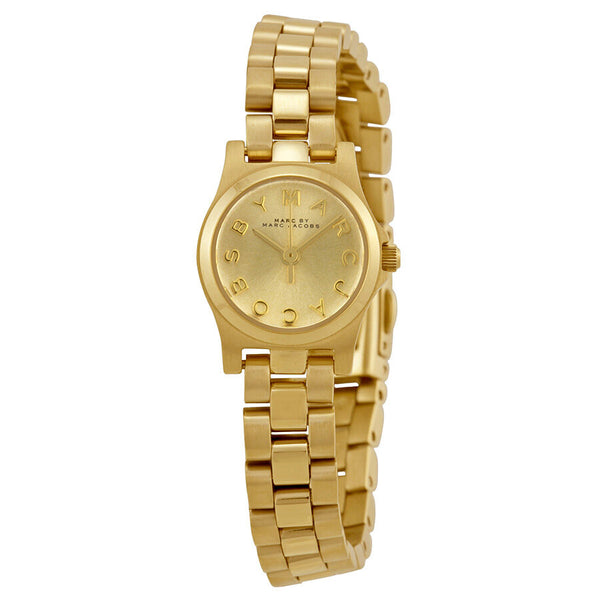 Marc by Marc Jacobs Henry Dinky Champagne Dial Gold-tone Ladies Watch MBM3199 - The Watches Men & CO