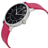Marc Jacobs Roxy Black Dial Ladies Pink Leather Watch MJ1535 - The Watches Men & CO #2