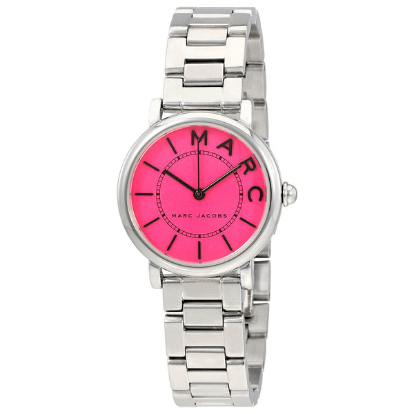 Marc Jacobs Roxy Fuchsia Dial Ladies Stainless Steel Watch MJ3528 - The Watches Men & CO