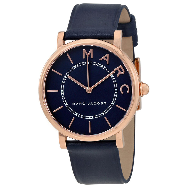 Marc Jacobs Roxy Navy Blue Dial Ladies Leather Watch MJ1534 - The Watches Men & CO