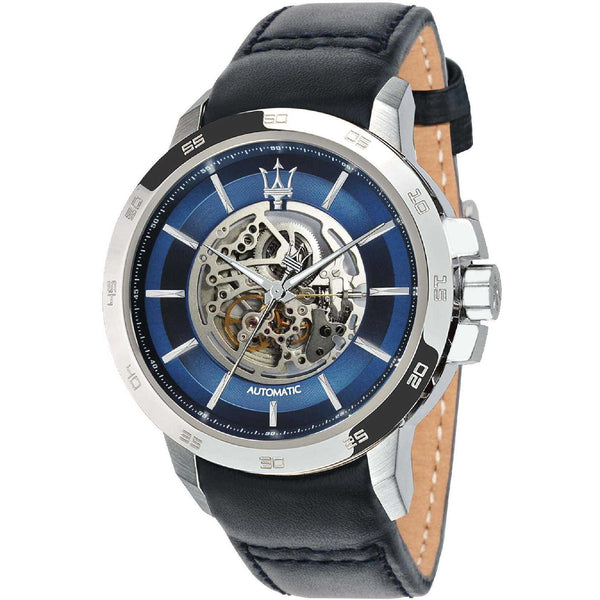 Maserati Ingegno Automatic Blue Open Heart Dial Men's Watch R8821119004 - The Watches Men & CO