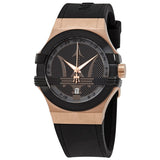 Maserati Potenza Black Dial Black Rubber Men's Watch R8851108002 - The Watches Men & CO