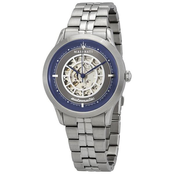Maserati Ricordo Automatic Grey Skeleton Dial Men's Watch #R8823133005 - The Watches Men & CO
