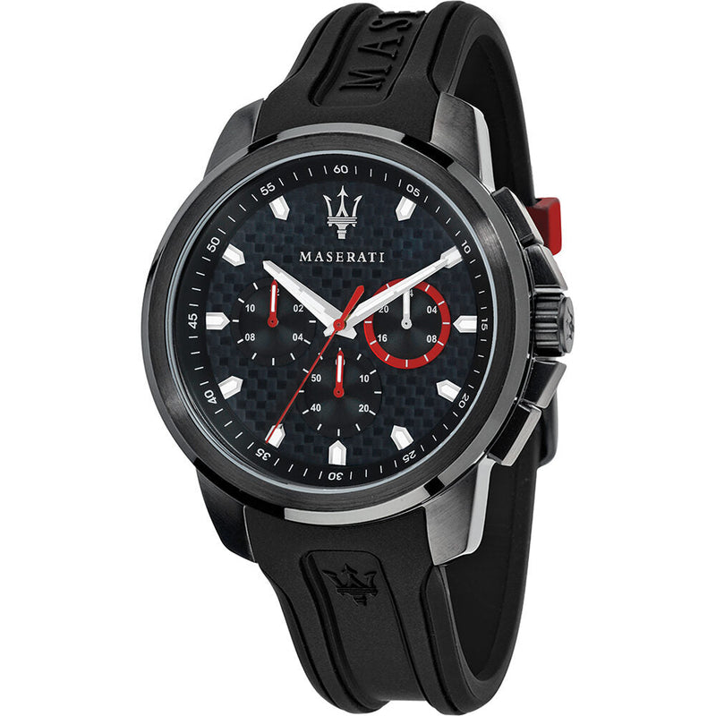 Maserati Sfida Chronograph Black Dial Men's Watch R8851123007 - The Watches Men & CO