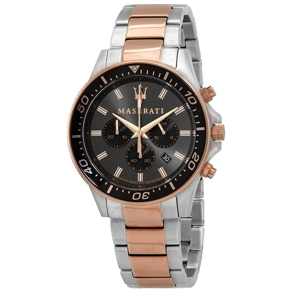 Maserati Sfida Chronograph Quartz Black Dial Men's Watch R8873640002 - The Watches Men & CO