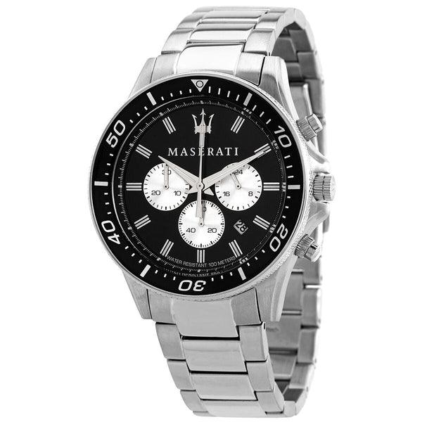 Maserati Sfida Chronograph Quartz Black Dial Men's Watch R8873640004 - The Watches Men & CO