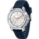 Maserati 44mm CHR W/Silver Dial Blue Strap Men's Watch R8871621013