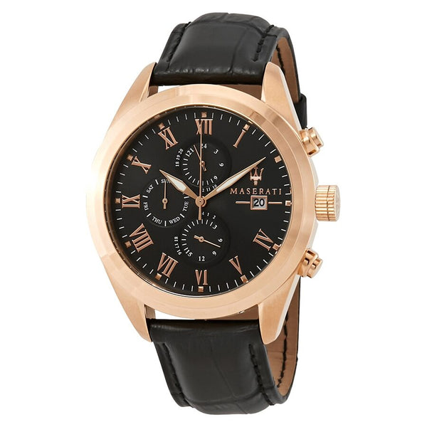 Maserati Traguardo Black Dial Men's Watch R8871612002 - The Watches Men & CO