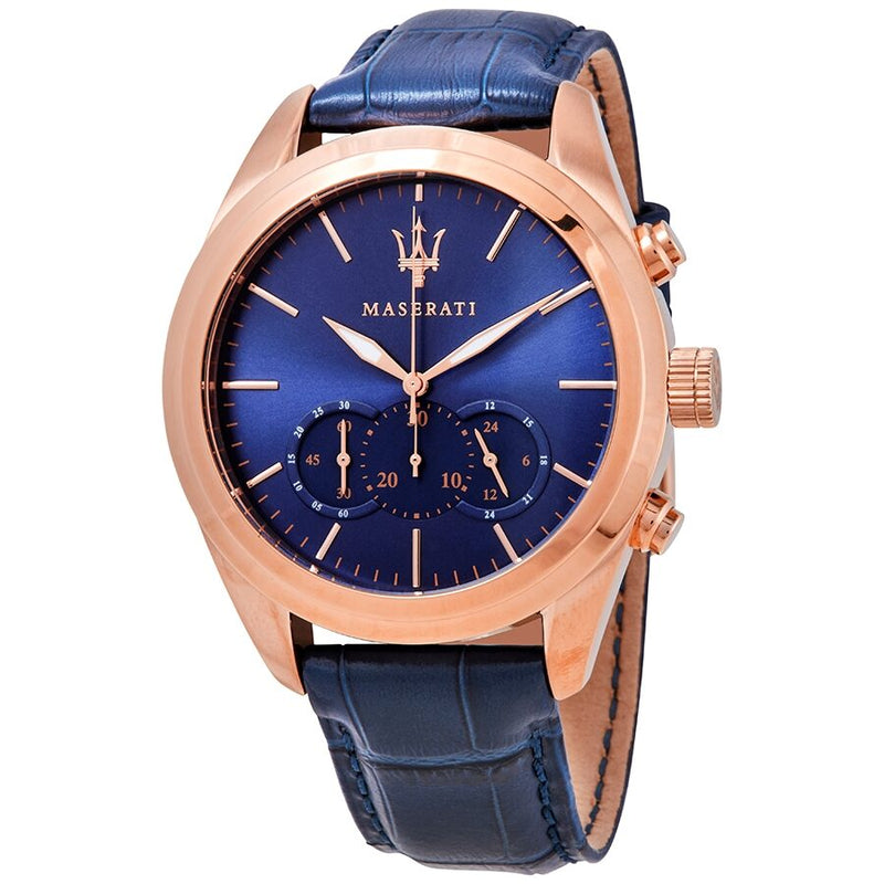 Maserati Traguardo Chronograph Blue Dial Men's Watch #R8871612015 - The Watches Men & CO