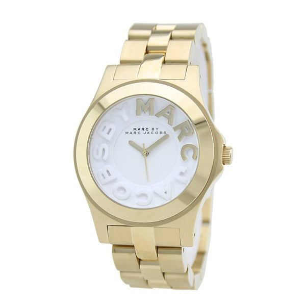 Marc Jacobs Women's 'Rivera' Gold-Tone Stainless Steel Watch MBM3134 - The Watches Men & CO #3