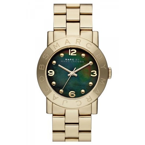 Marc By Marc Jacobs Amy Black Women's Gold Classic Watch  MBM3273 - The Watches Men & CO