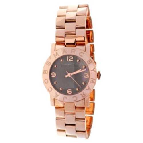 Marc By Marc Jacobs Amy Black Women's Rose Gold Classic Watch  MBM8610 - The Watches Men & CO