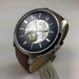 Fossil Townsman Automatic Skeleton Blue Dial Men's Watch ME3154