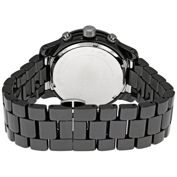 Michael Kors Black Dial Black Ceramic Bracelet Chronograph Watch MK5190#mk5190 - The Watches Men & CO #3