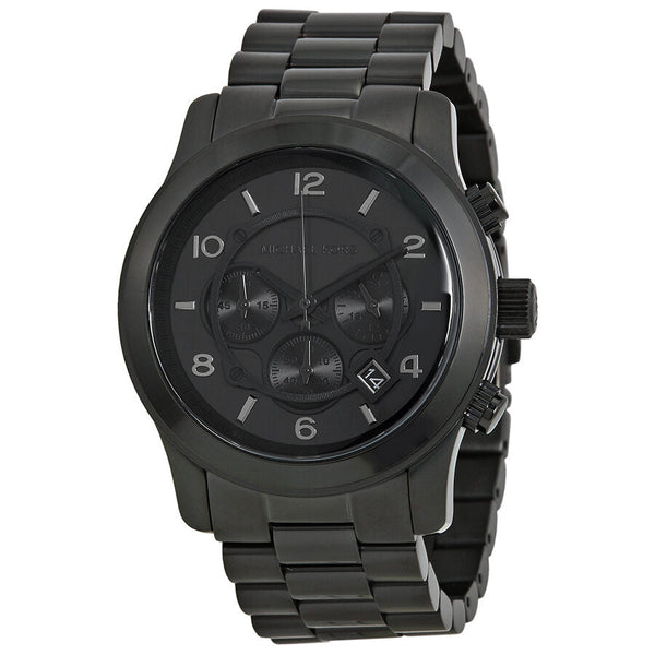 Michael Kors Blacked Out Runway Chronograph Men's Watch MK8157 - The Watches Men & CO