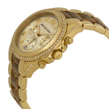 Michael Kors Blair Chronograph Champagne Dial Gold-tone Tortoise-shell Acetate Ladies Watch MK6094 - The Watches Men & CO #2