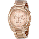 Michael Kors Blair Chronograph Rose Dial Ladies Watch #MK5263 - The Watches Men & CO