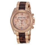 Michael Kors Blair Chronograph Dial Rose Gold Ladies Watch  MK5859 - The Watches Men & CO