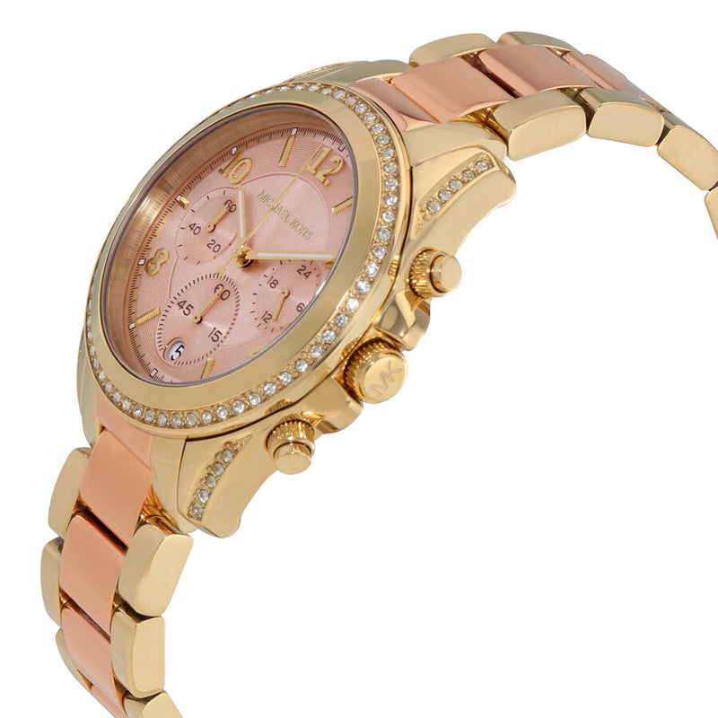Michael Kors Blair Chronograph Rose Dial Ladies Watch MK6316 - The Watches Men & CO #2