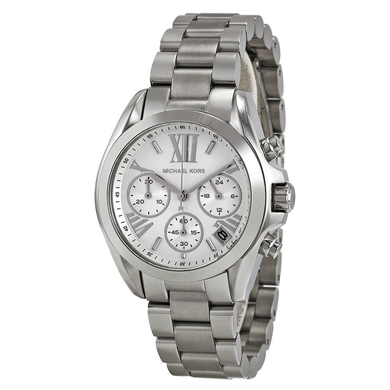 Michael Kors Bradshaw Chronograph Silver Dial Ladies Watch #MK6174 - The Watches Men & CO