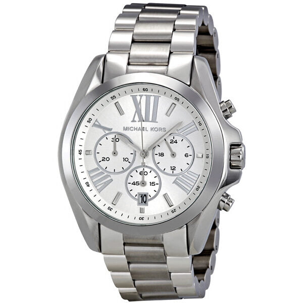 Michael Kors Bradshaw Chronograph Silver-tone Ladies Watch MK5535 - The Watches Men & CO