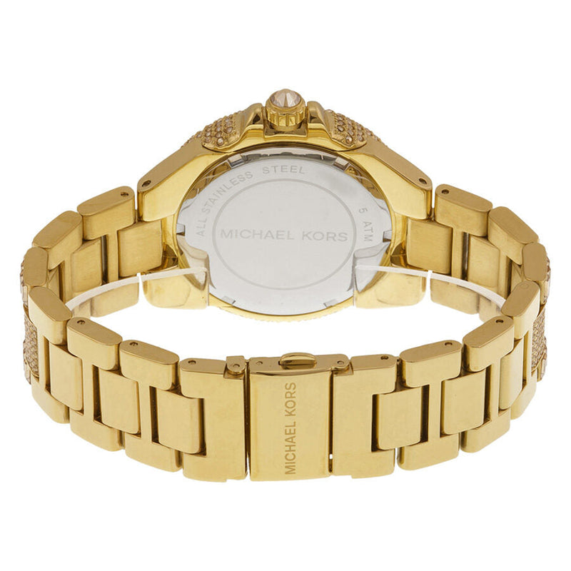 Michael Kors Camille Crystal Encrusted Gold Ion-plated Ladies Watch MK5720 - The Watches Men & CO #3