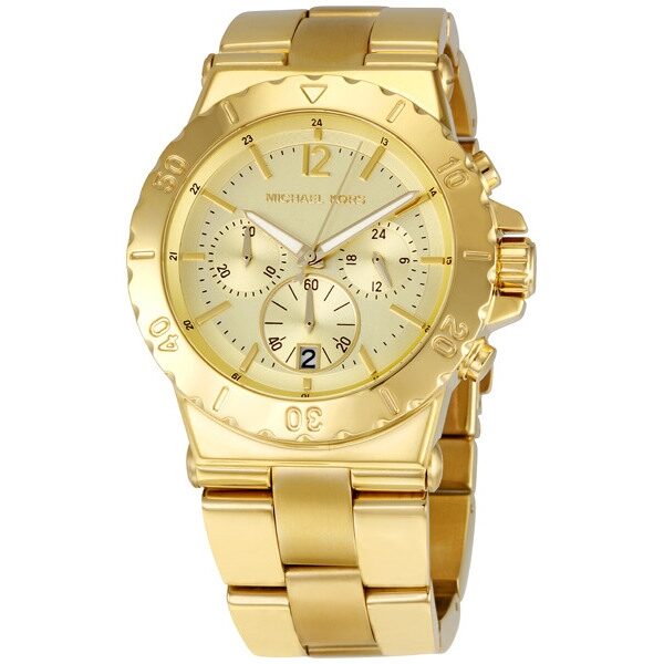 Michael Kors Chronograph Quartz Champagne Dial Ladies Watch MK5313 - The Watches Men & CO